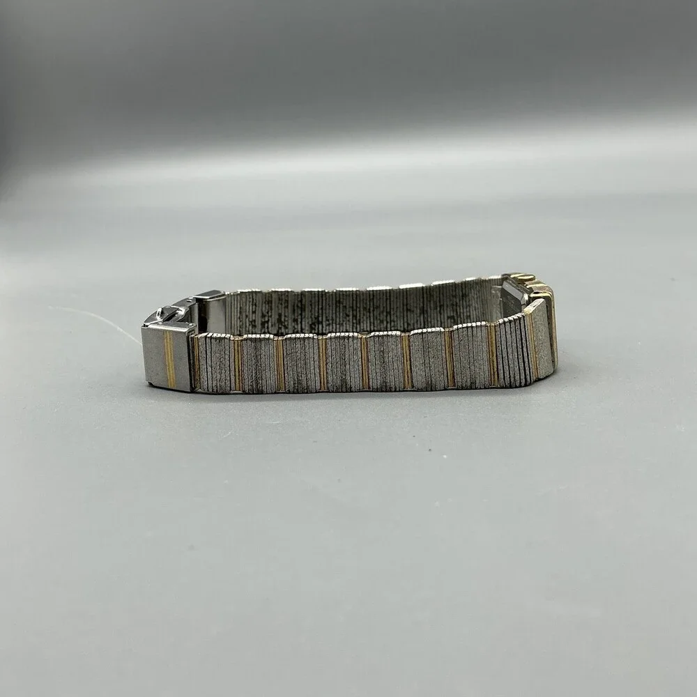 Vintage Seiko Womens Watch 13mm Two Tone Band 2E20-5030 New Battery 6.75
